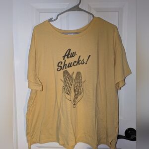 Maurices Soft Mustard Crewneck Tee - Yellow